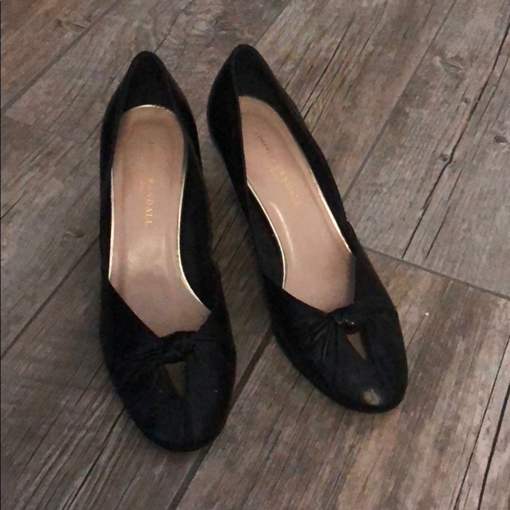 Black leather Loeffler Randall pumps 9.5